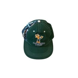 Milwaukee Bucks Men’s Adjustable Baseball Cap Hat‎ Marques Johnson Bango Retro